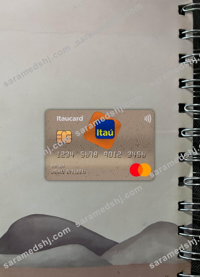 Brazil Itaú Bank master card photolook front
